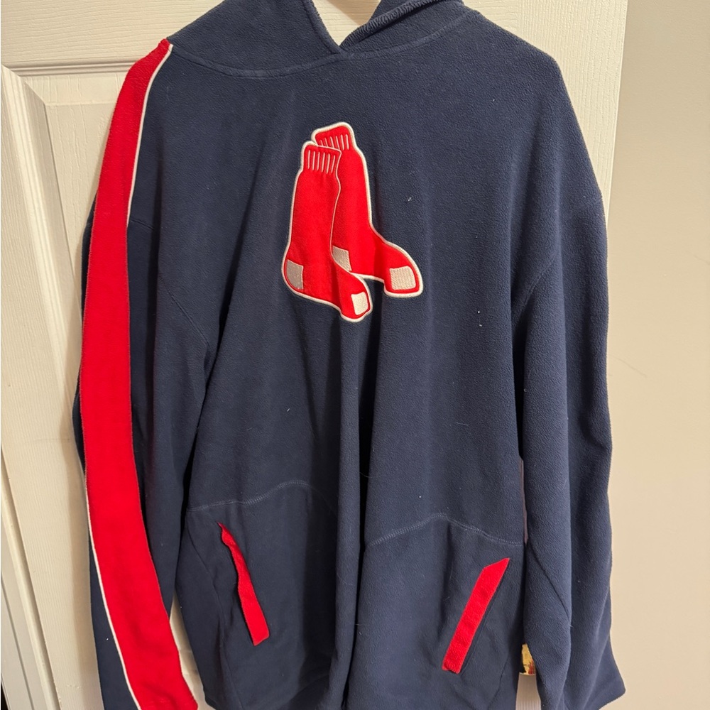 Reebok Navy and Red Hoodie